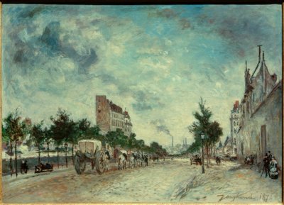 Boulevard de Port-Royal in Paris by Johan Barthold Jongkind
